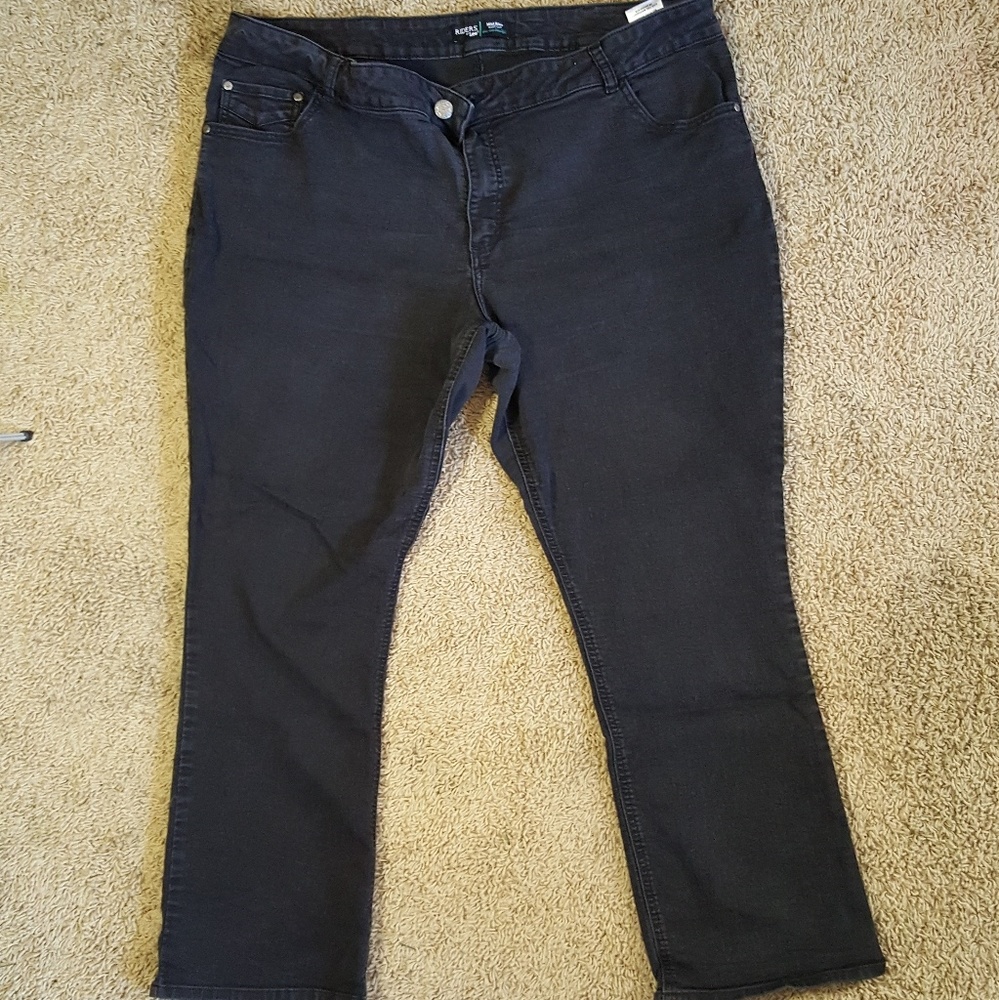 Rider's Black Mid Rise Bootcut Pants